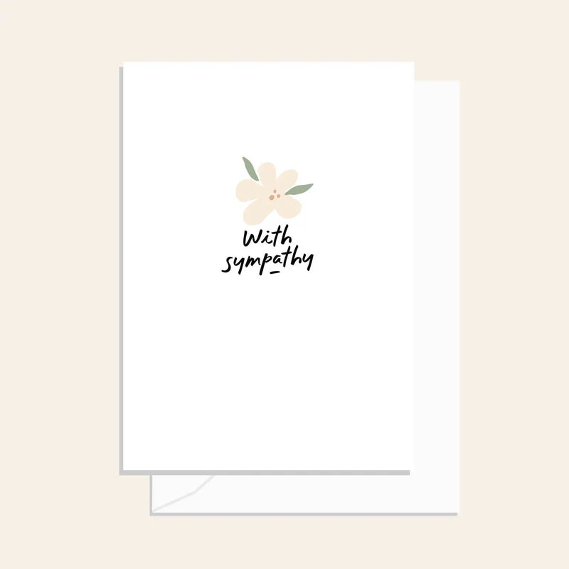 Sympathy Flower Card
