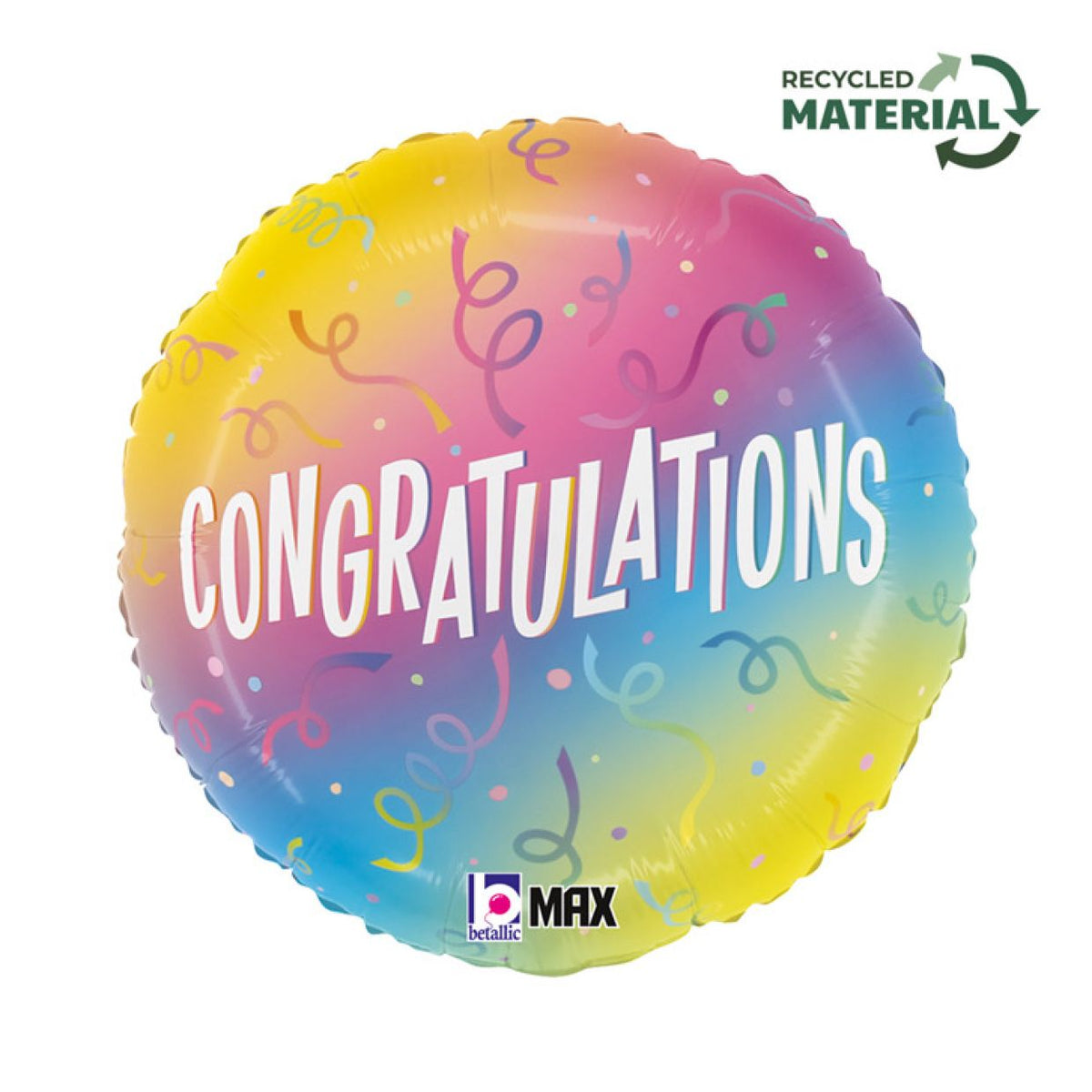 Foil Balloon Congratulations Ombre