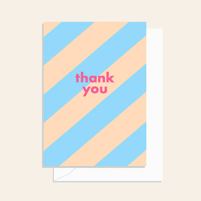 Stripe Thank You Card