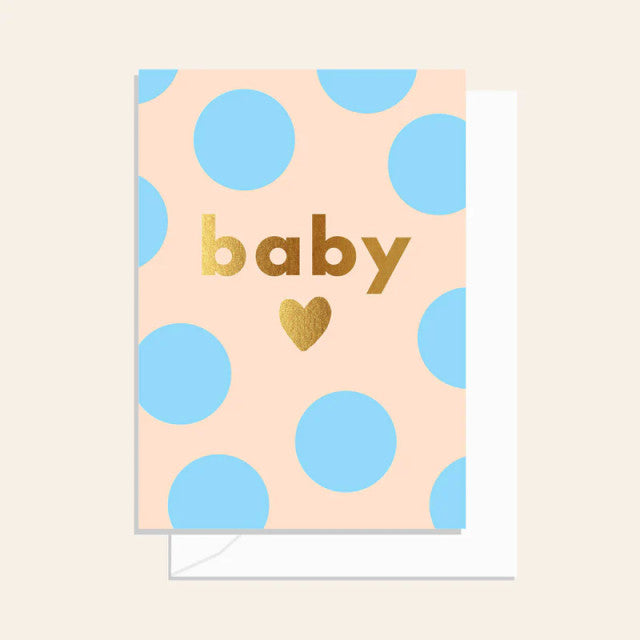 Spots Baby Blue Card