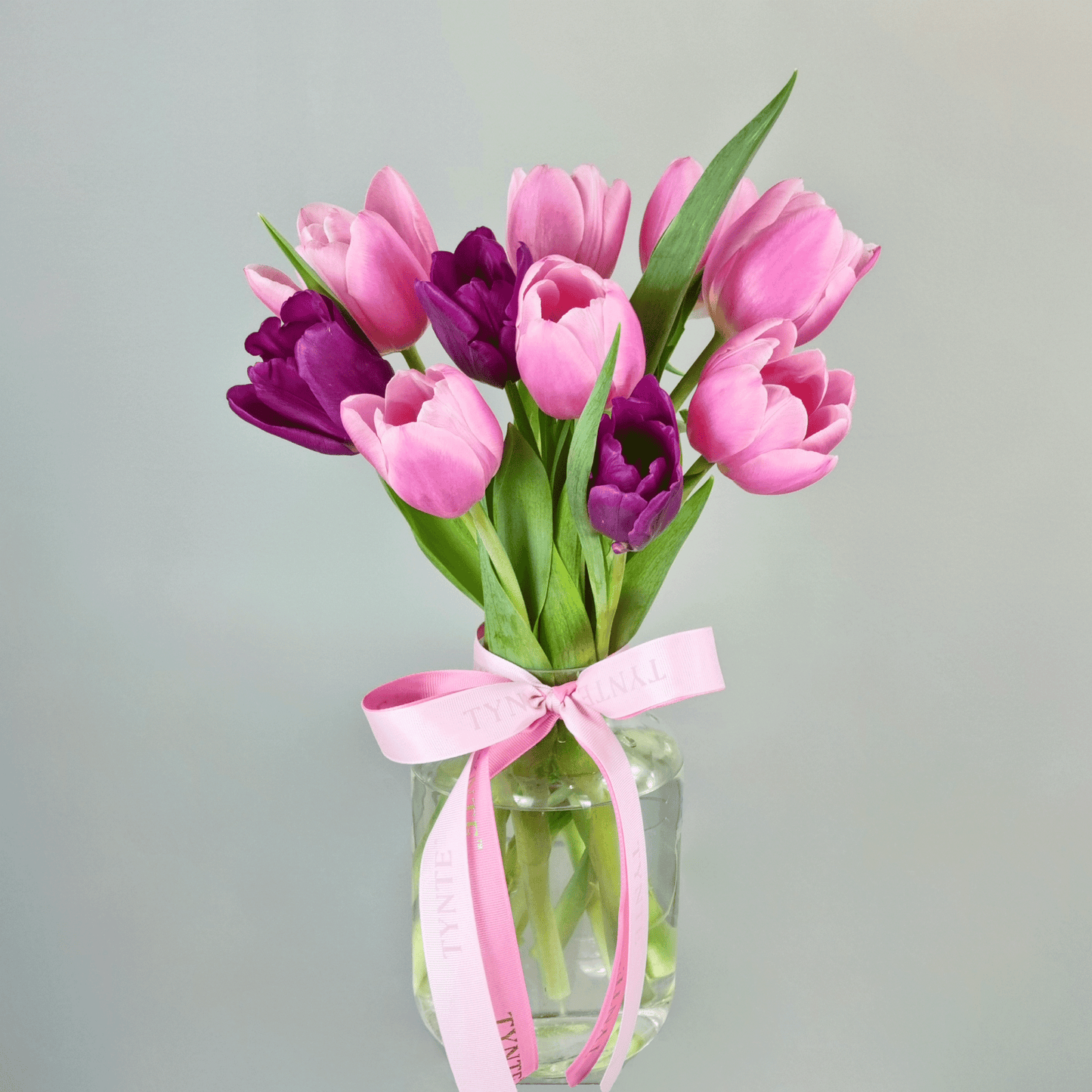 Morning Bloom Tulips - 10 stem Vase