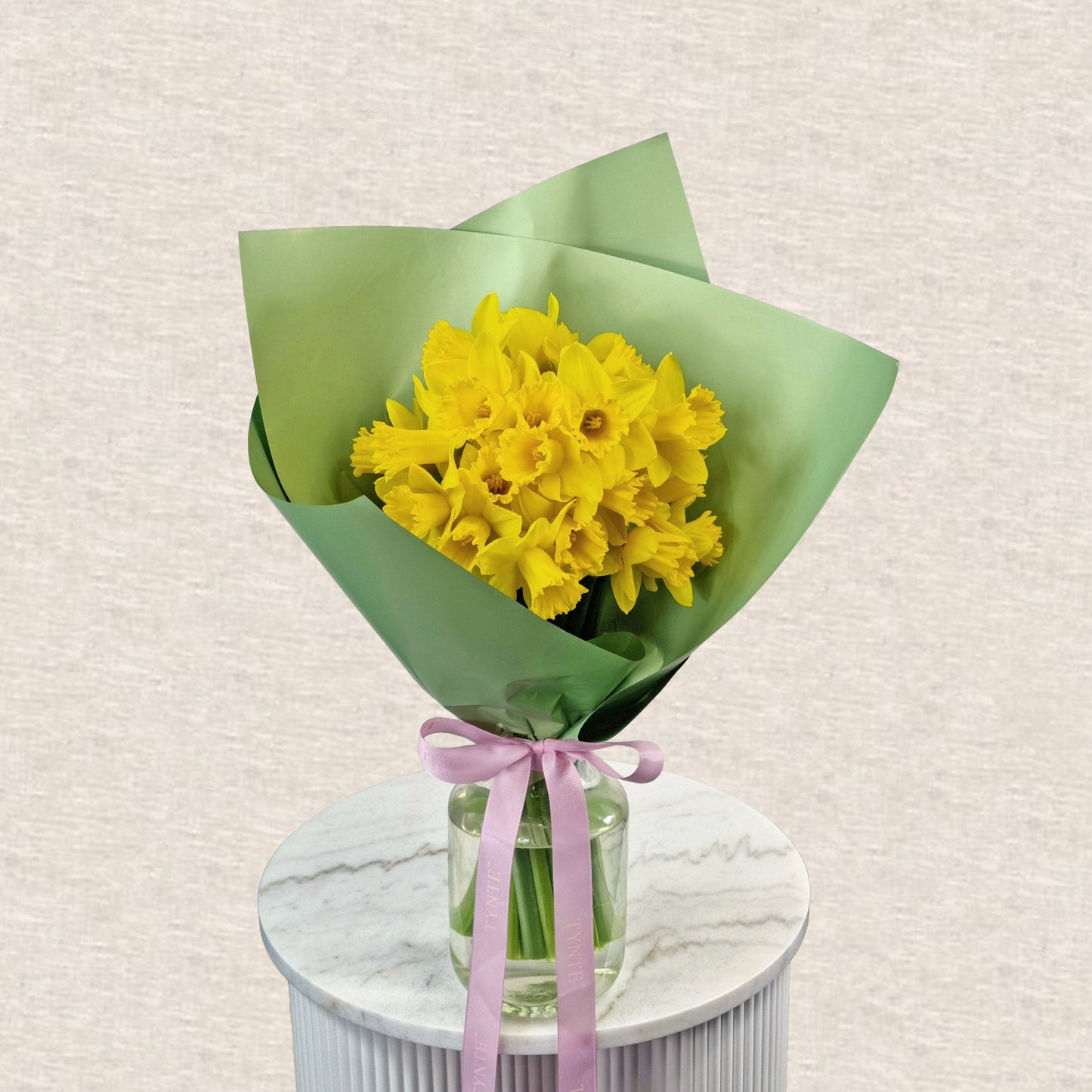 Golden Moment Daffodil Bouquet Vase