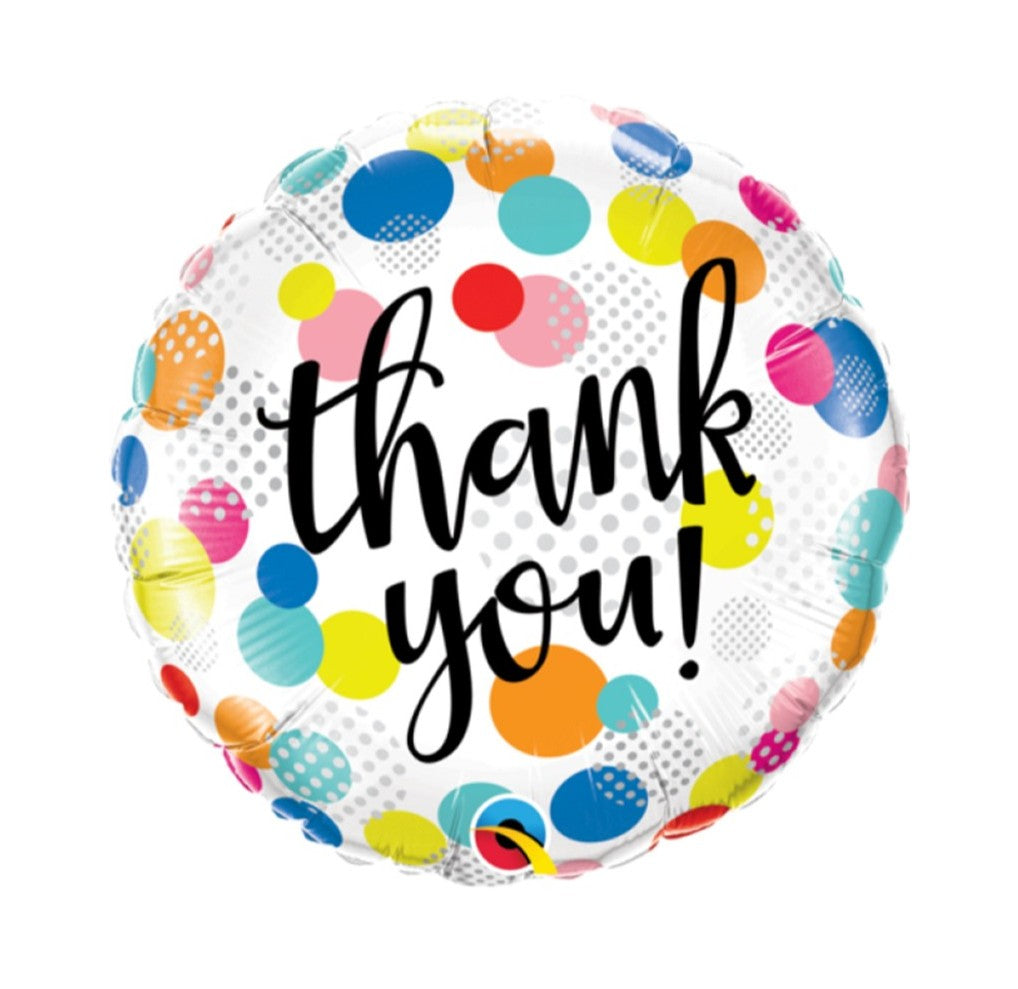 Foil Balloon Thank You Dots