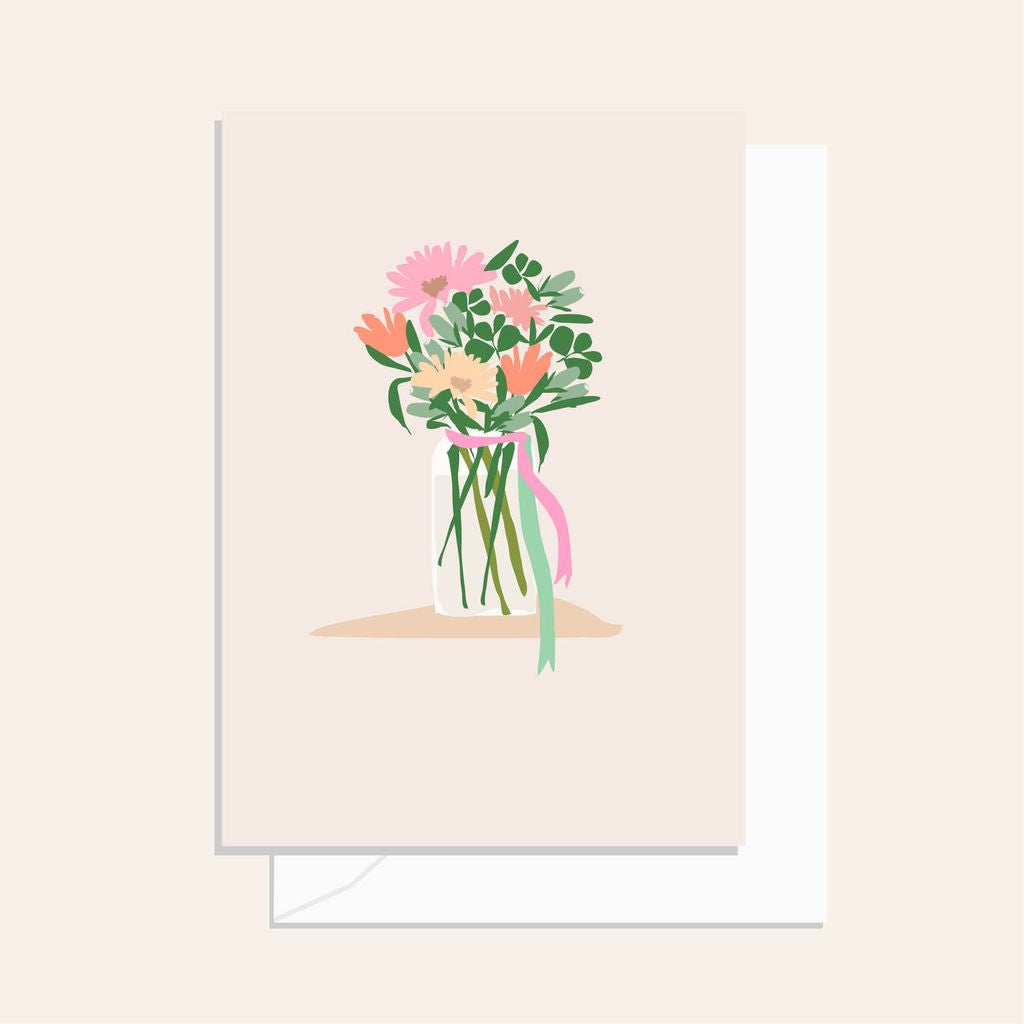 Posy Peach Card Card