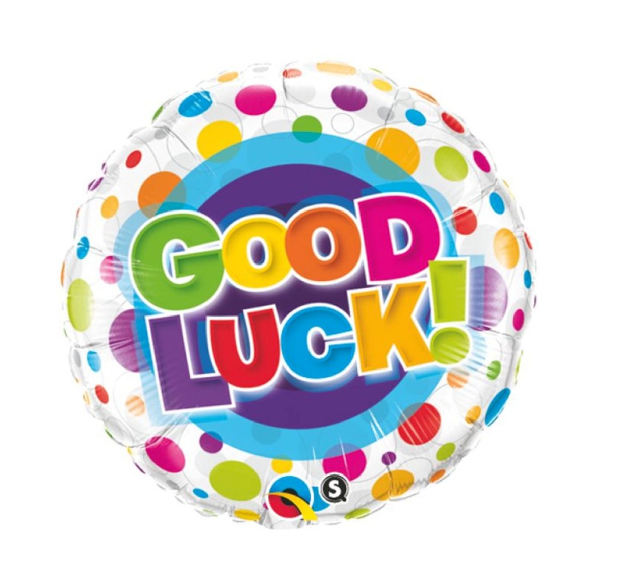 Foil Balloon Good Luck Dots
