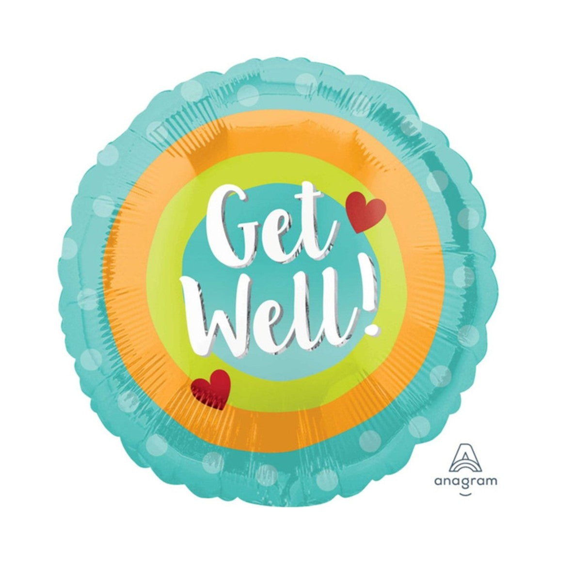 Foil Balloon Get Well Dots