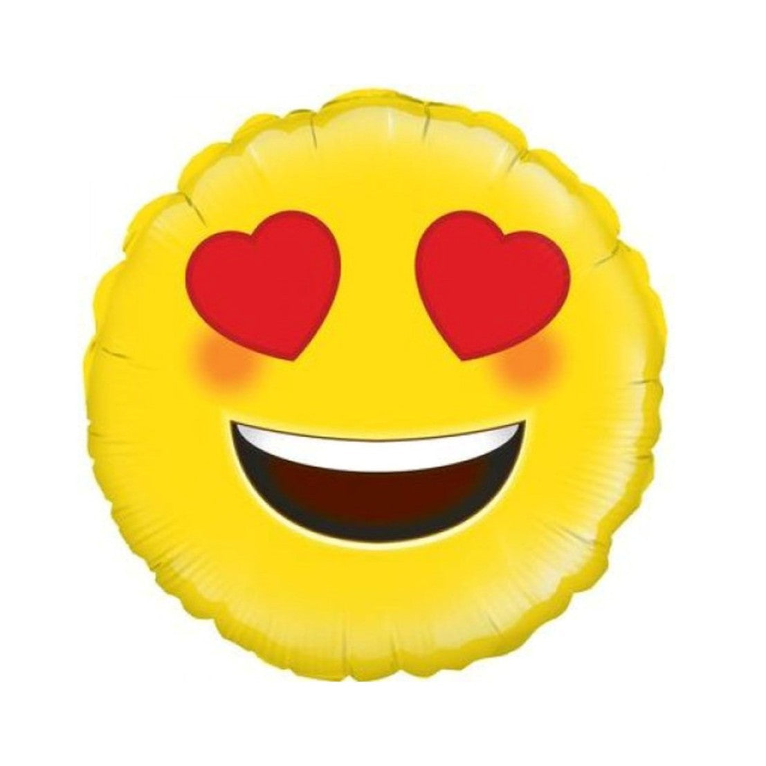 Foil Balloon Heart Eyes Emoji