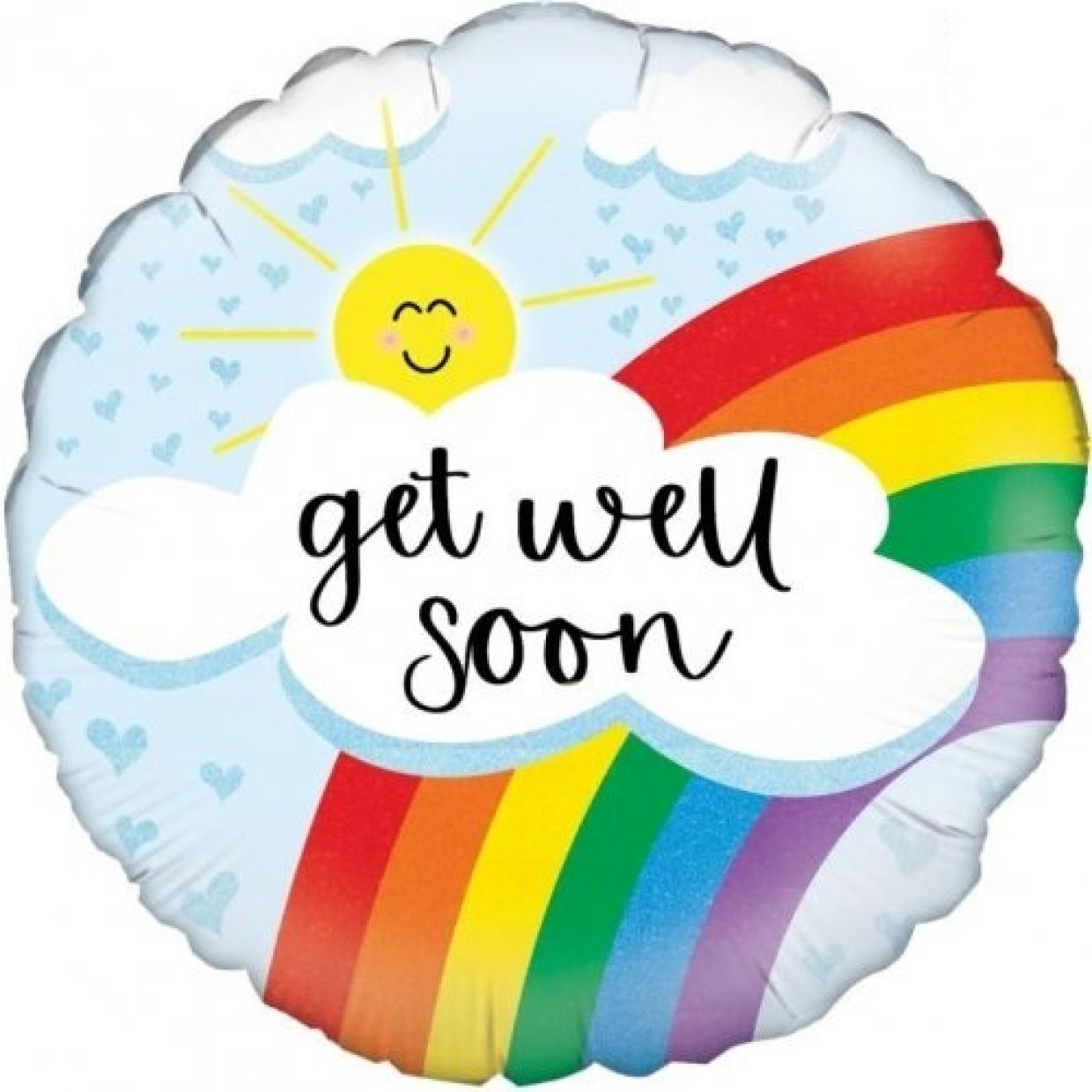 Foil Balloon Get Well Rainbow