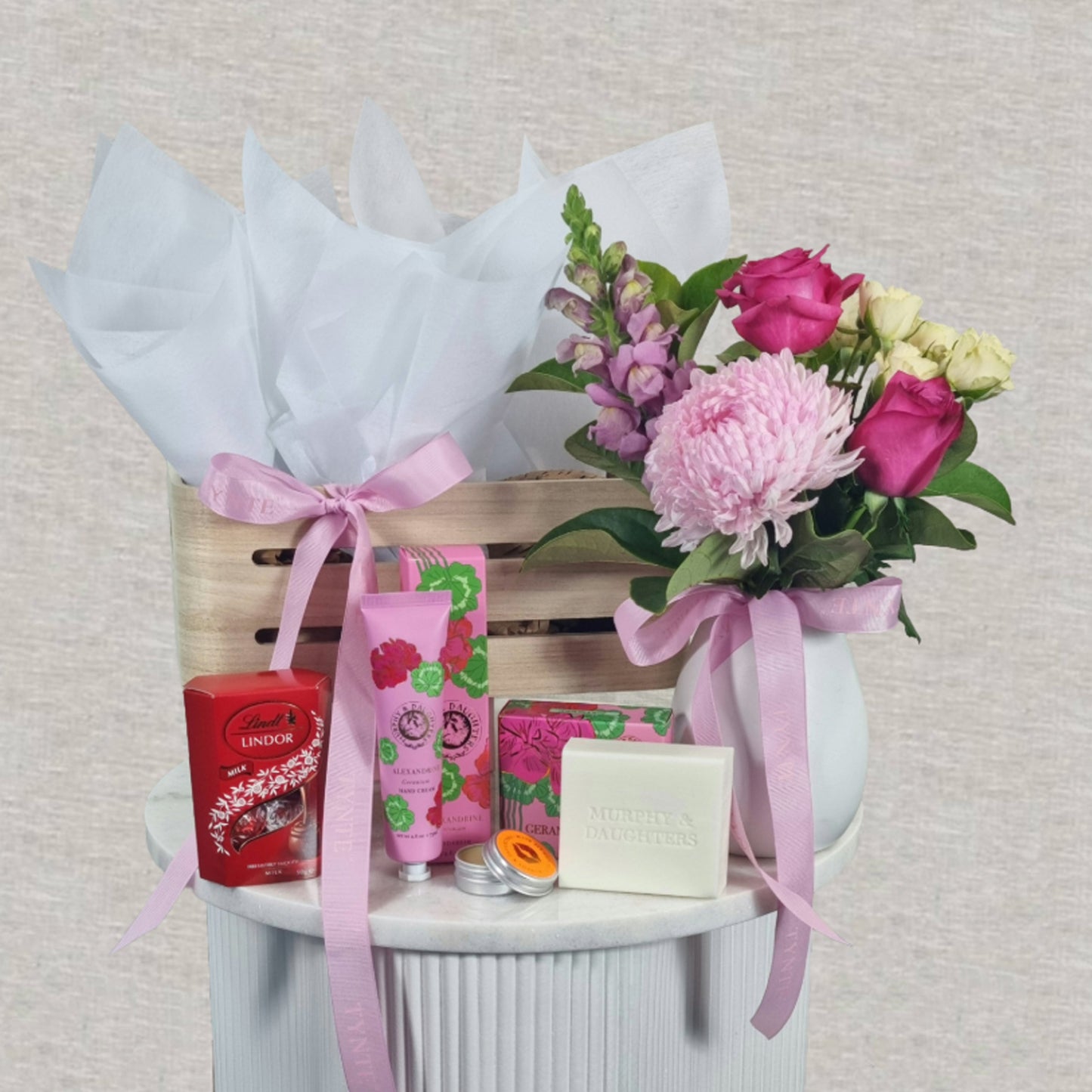 Petite Pamper Hamper with Flowers