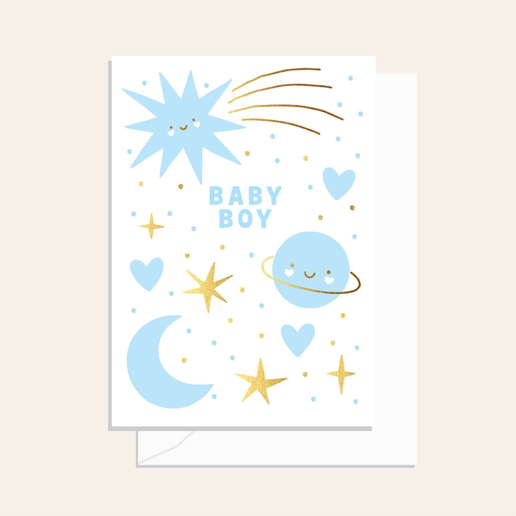 Starry Night Boy Card