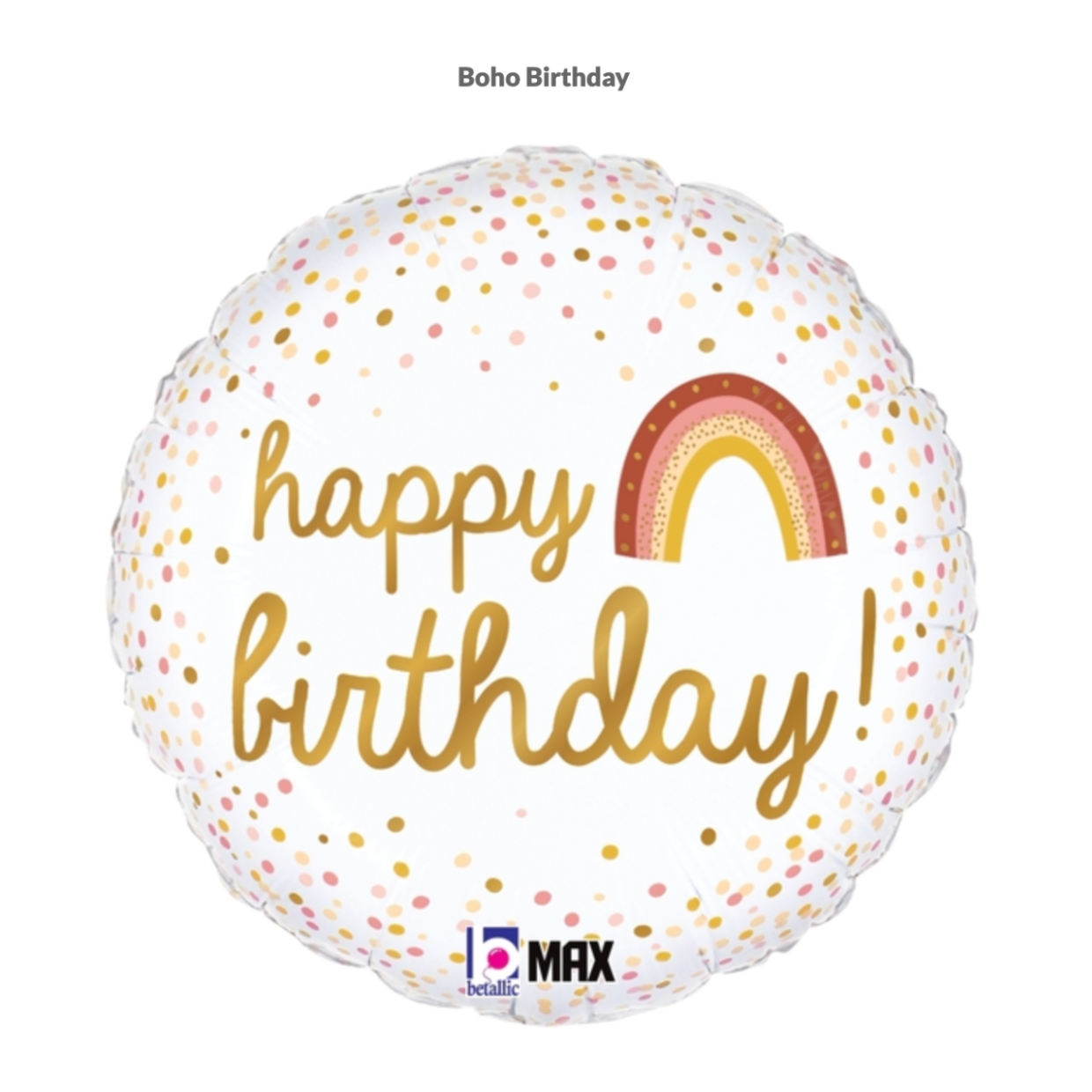 Foil Balloon Boho Birthday