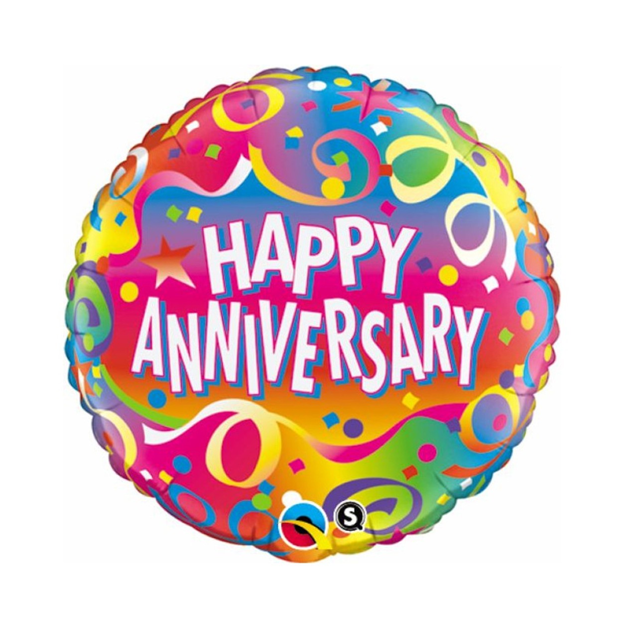 Foil Balloon Anniversary Streamers