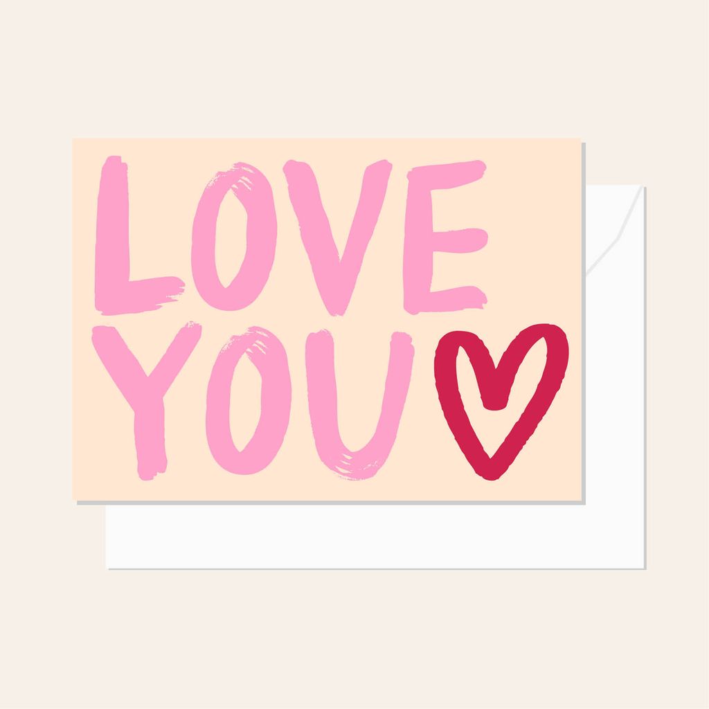 Love You Heart Card