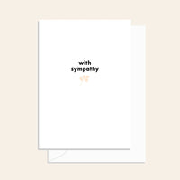 With Sympathy Leaf Card