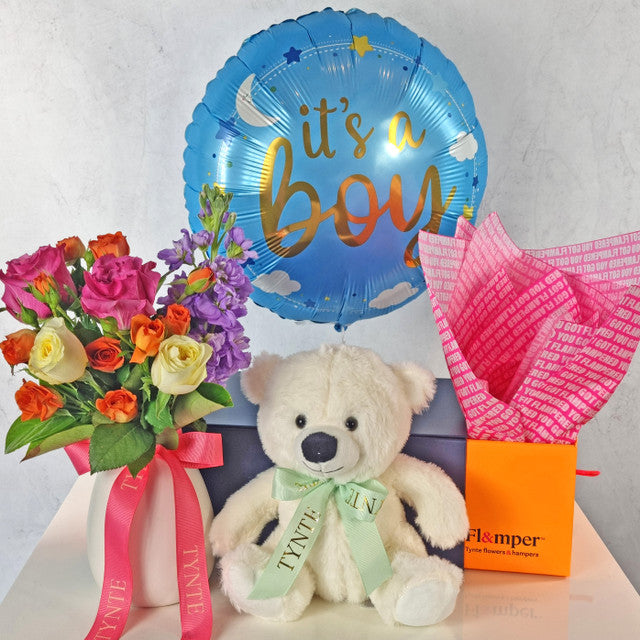 Hello Baby Boy Flamper