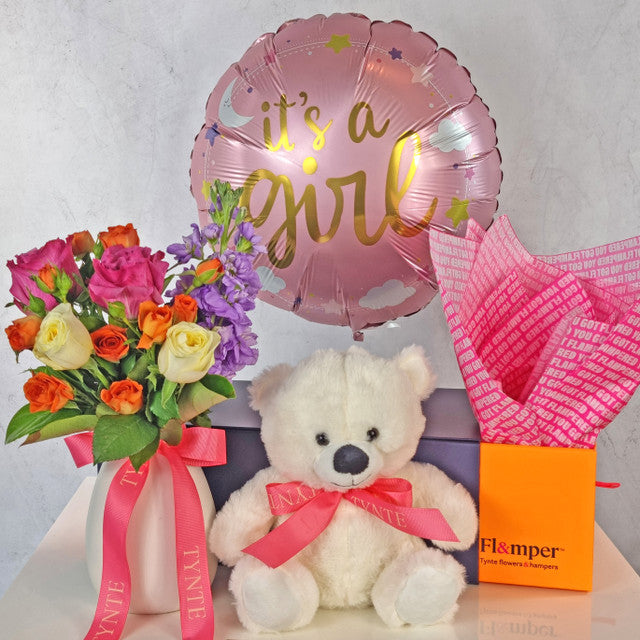 Hello Baby Girl Flamper