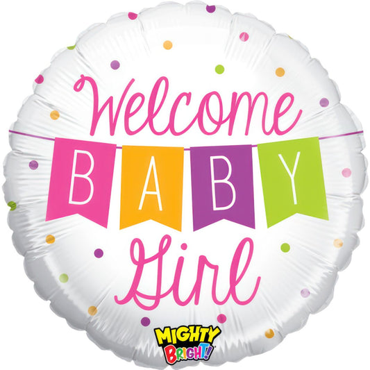 Foil Balloon Banner Baby Girl