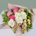Fresh Tribute Bouquet - Pink & White