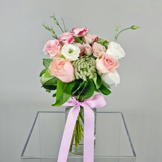 Mini Garden Posy Vase In Glass