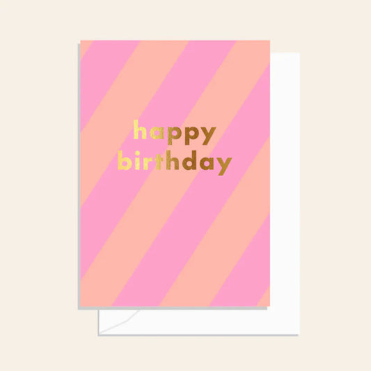 Stripe Birthday Dusk Card