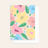 Neon Bloom Lemon Card