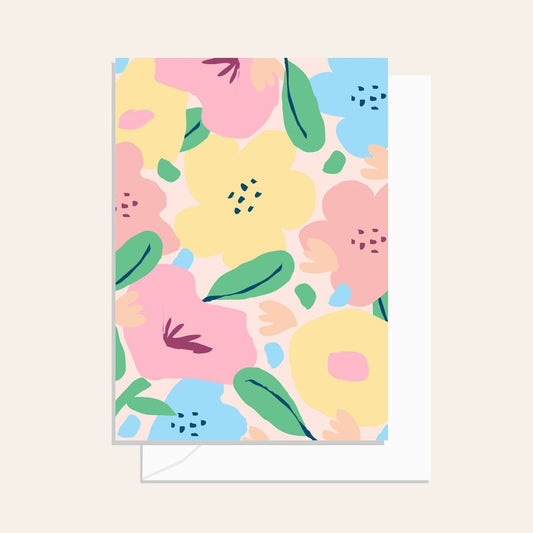 Neon Bloom Lemon Card