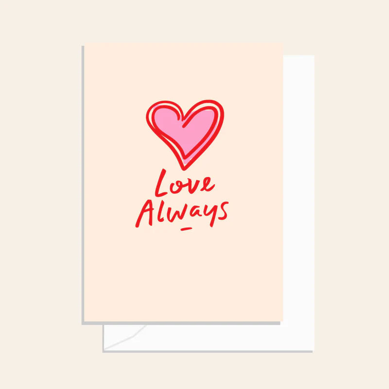 Love Always Heart Card