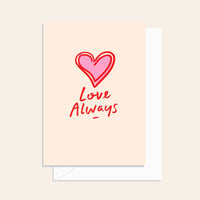 Love Always Heart Card