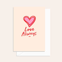 Love Always Heart Card