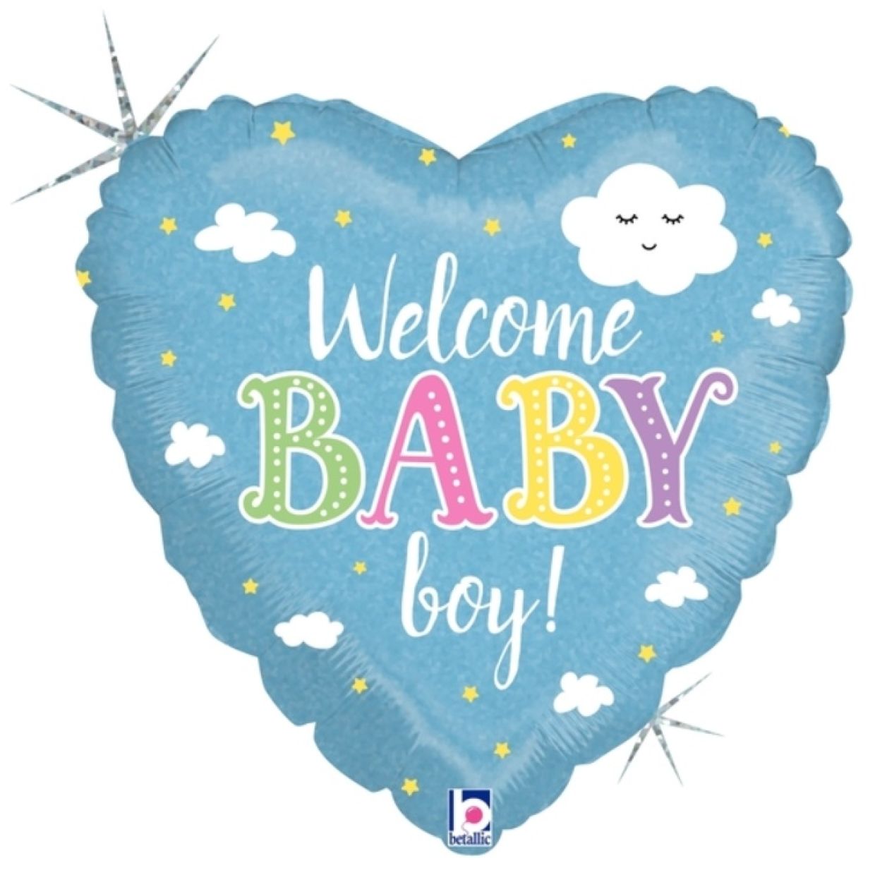 Foil Balloon Welcome Baby Boy