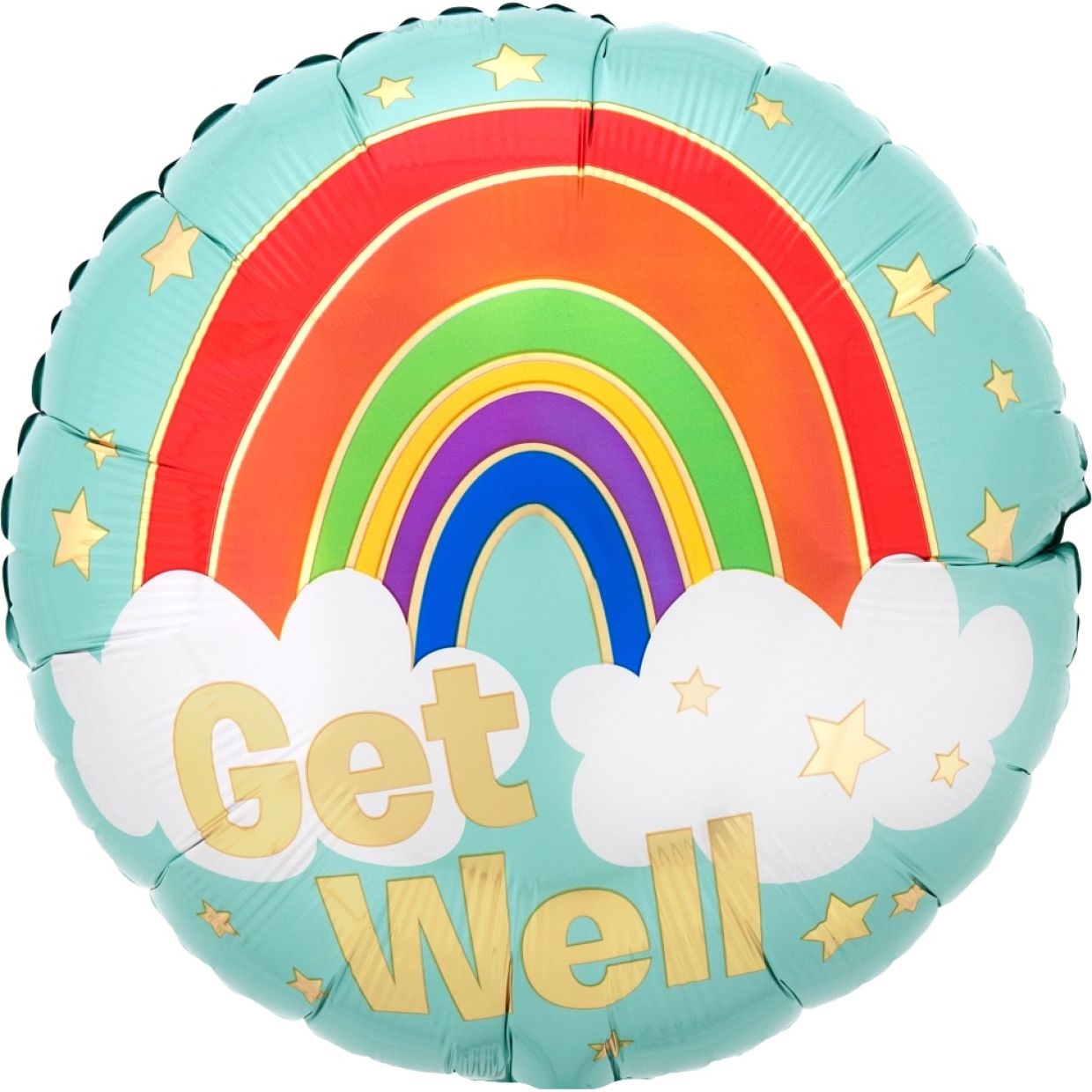 Foil Balloon Get Well Rainbow