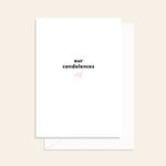 Our Condolences Leaf Card