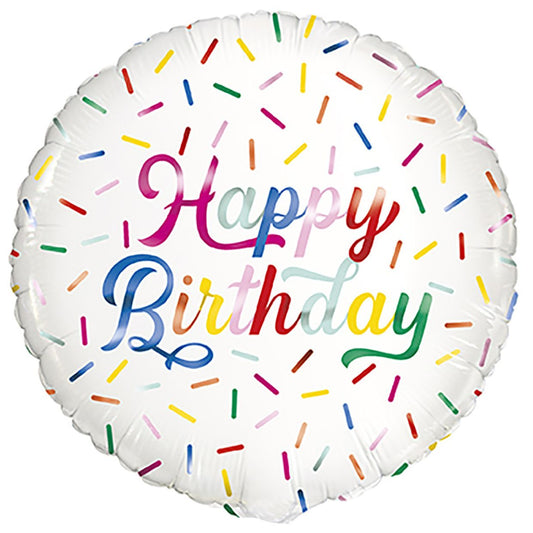 Foil Balloon Sprinkle Happy Birthday