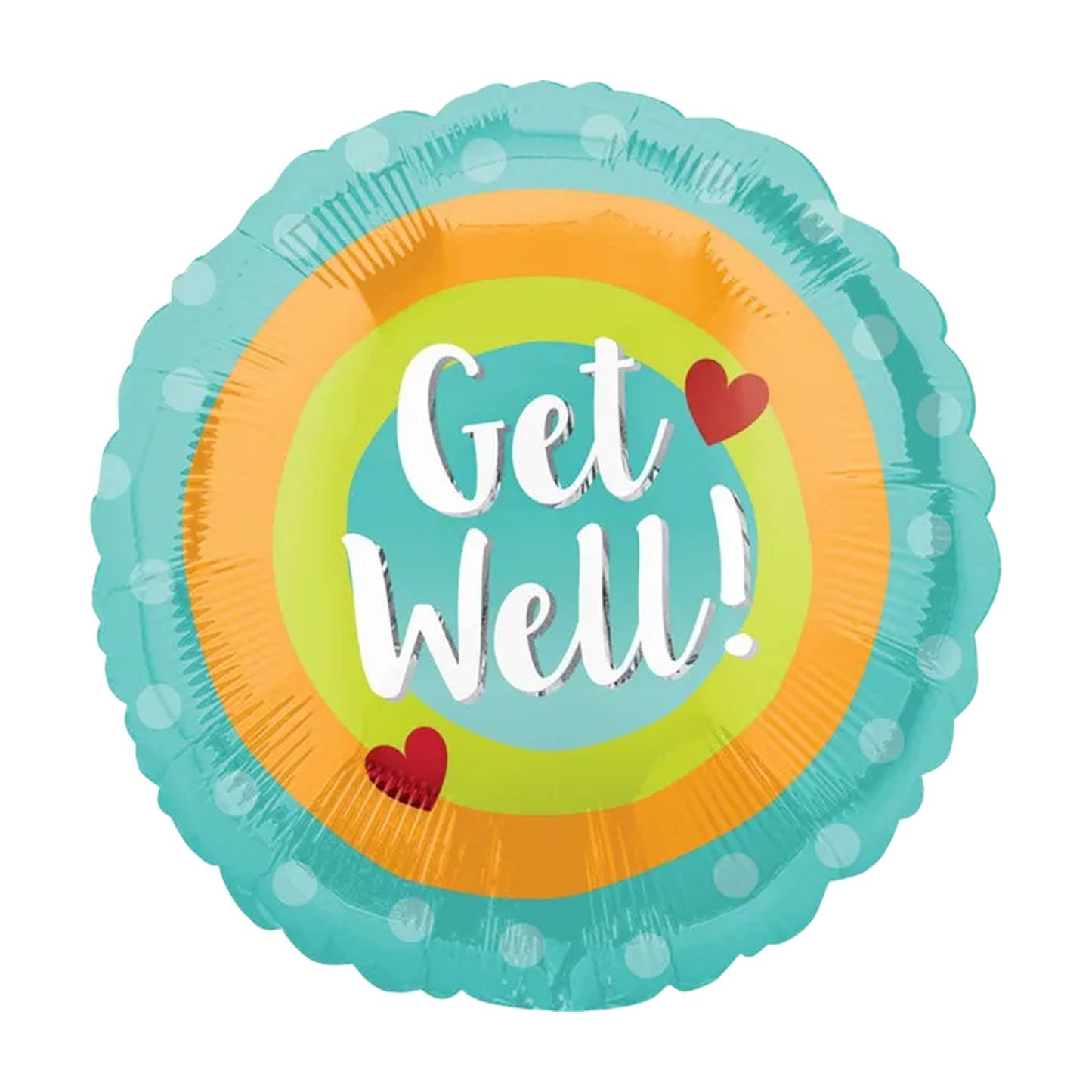 Foil Balloon Get Well Hearts
