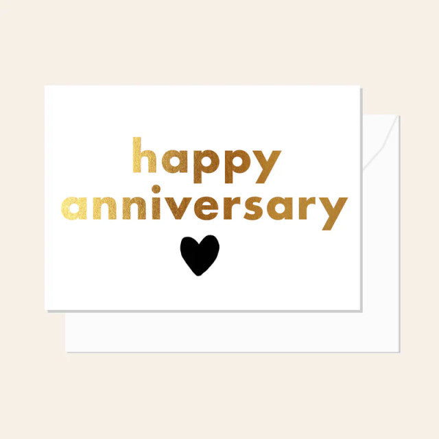 Gold Anniversary Heart Card