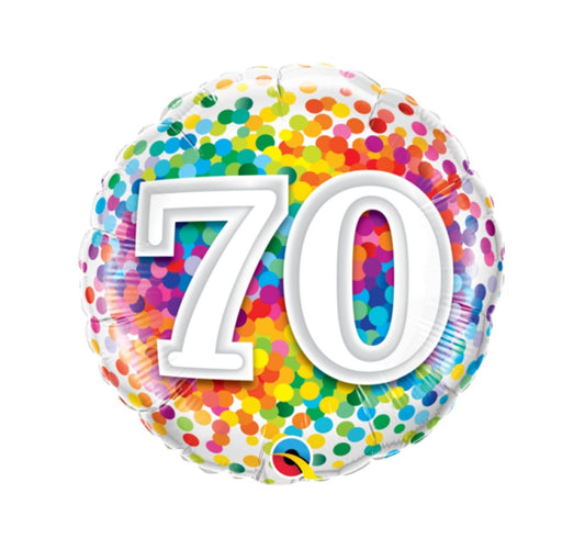 Foil Balloon 70th Birthday