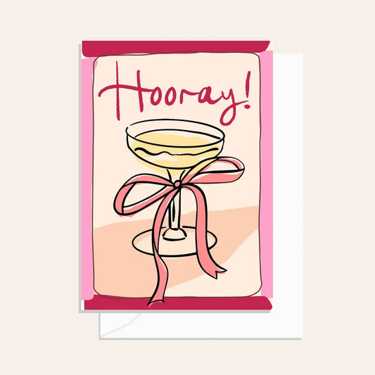 Sip Sip Hooray Cherry Greeting Card
