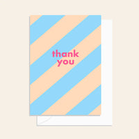 Stripe Thank You Card