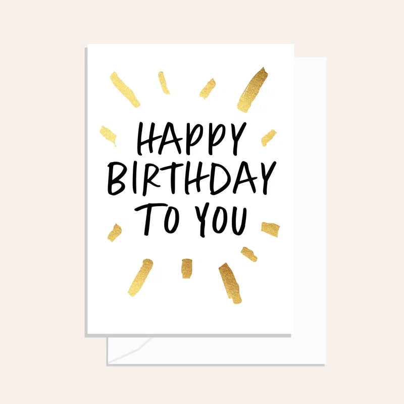 Sparkler Birthday Black Card