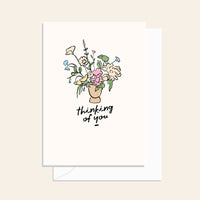 Thinking Of You Flowers Card