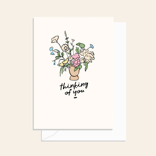 Thinking Of You Flowers Card