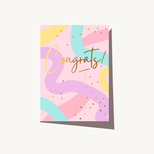 Congrats Streamers Card