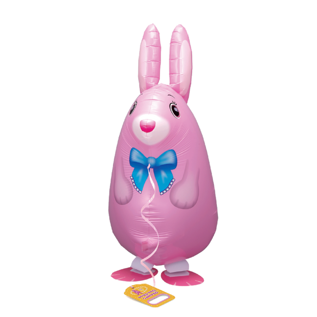 Walking Balloon Pink Rabbit