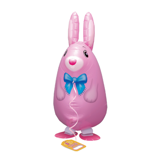 Walking Balloon Pink Rabbit