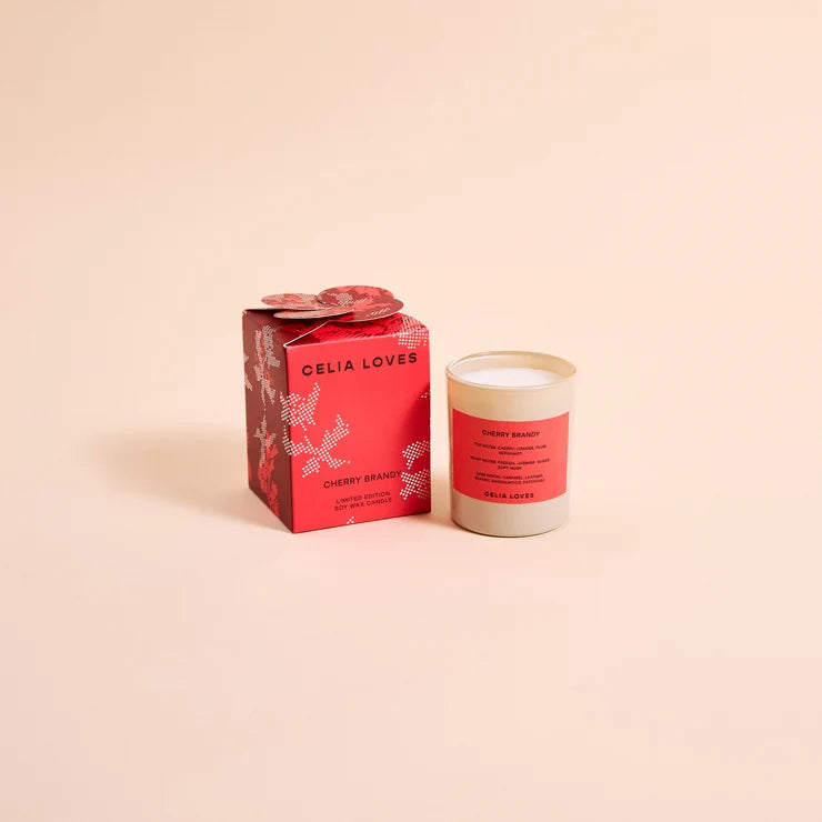 Celia Loves Cherry Brandy Candle 95g