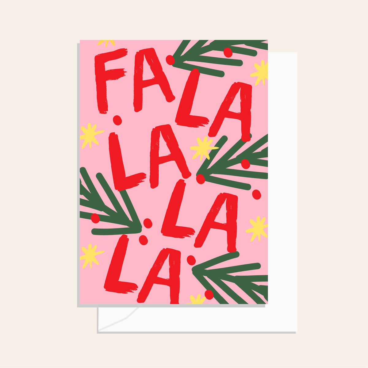 Fa La La La La Card
