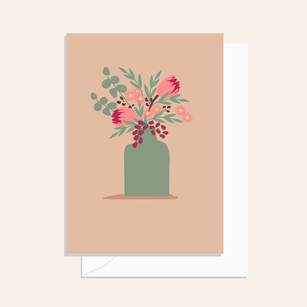 Native Vase Sandstone Card