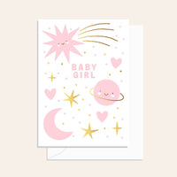 Starry Night Girl Card