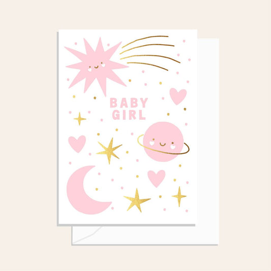 Starry Night Girl Card