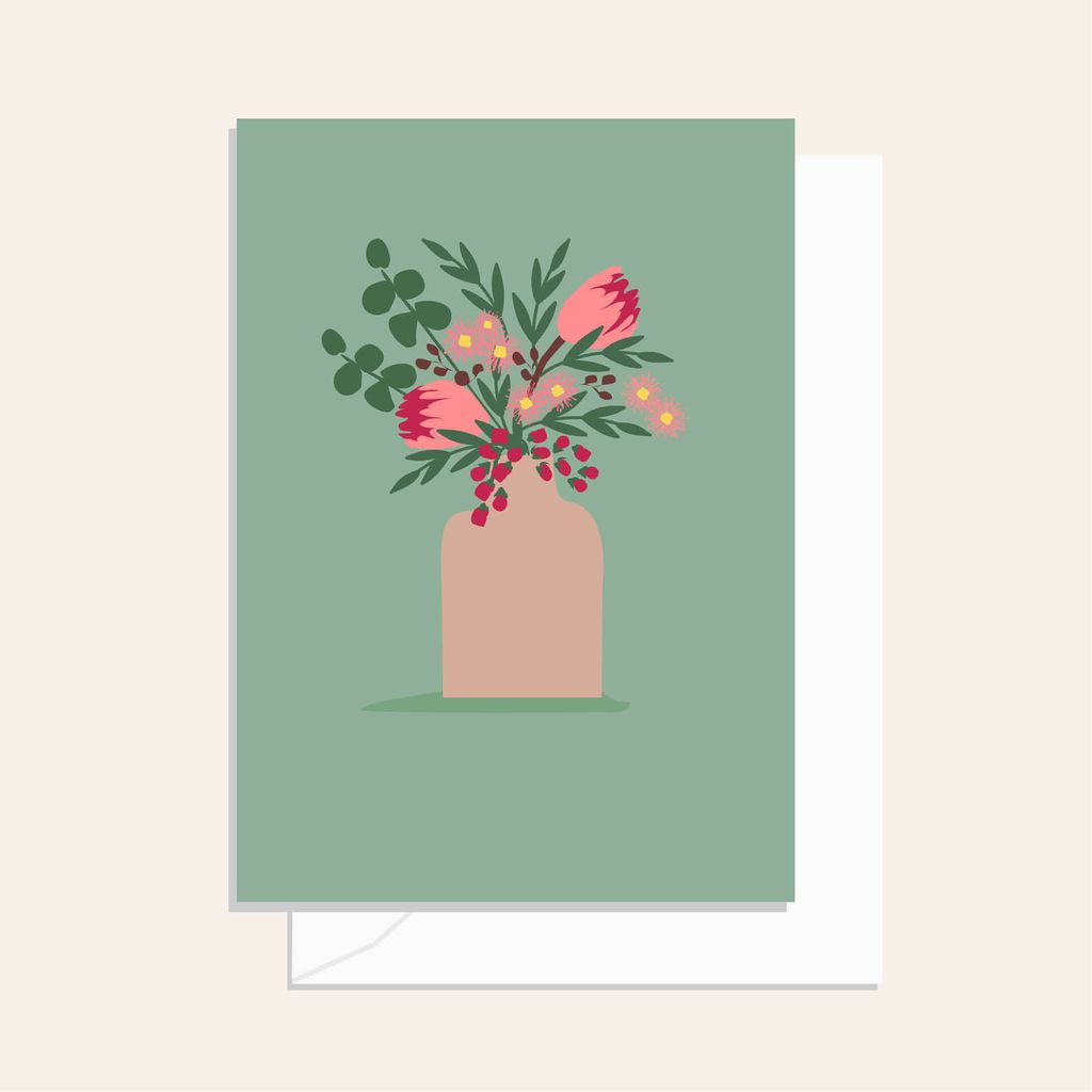 Native Vase Gum Card